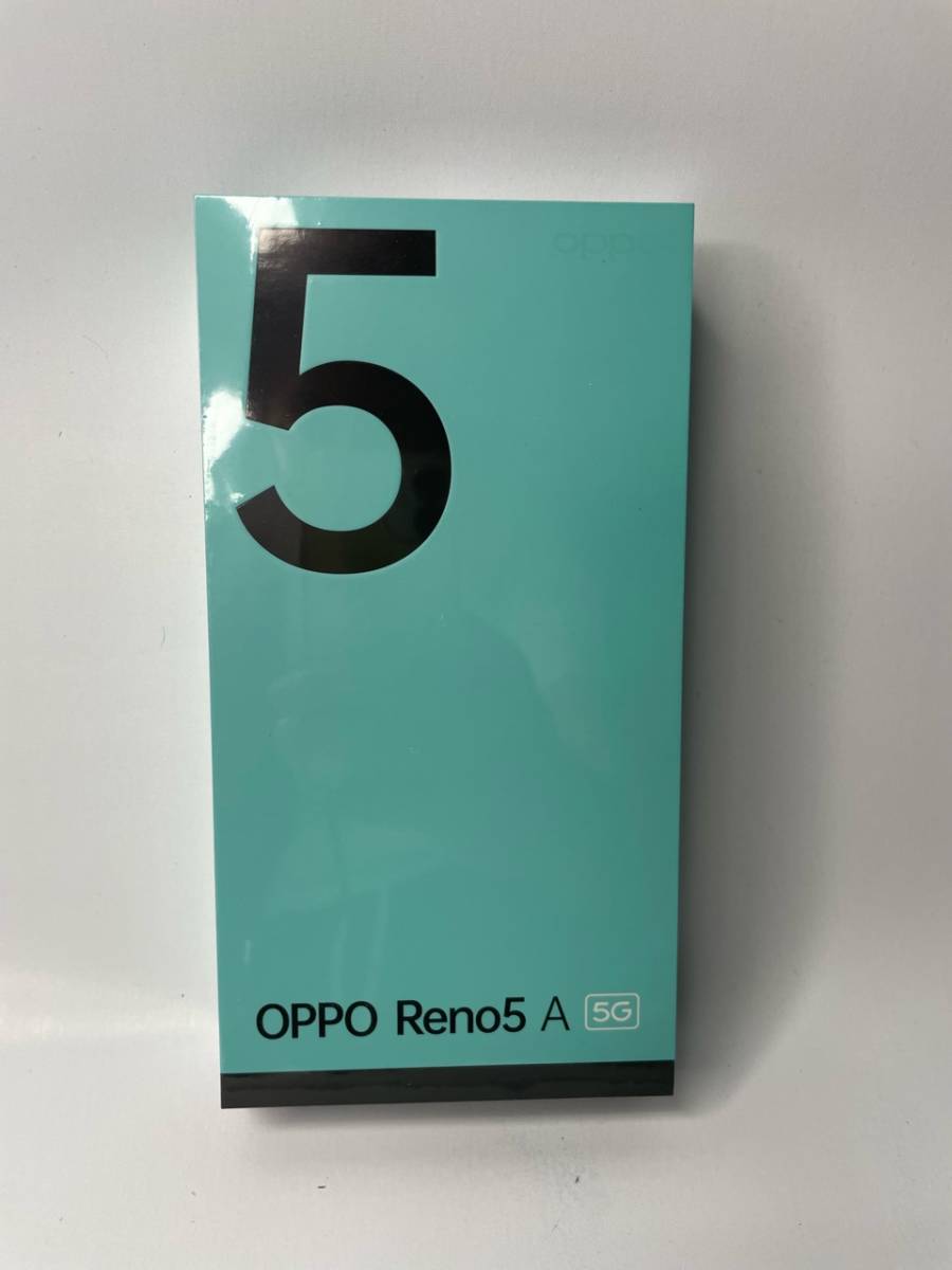 新品未開封　OPPO Reno5 A SIMフリー版（e SIM対応）納品書同封　アイスブルー Reno5 A OPPO eSIM対応 新品未開封品 FRPロックあり