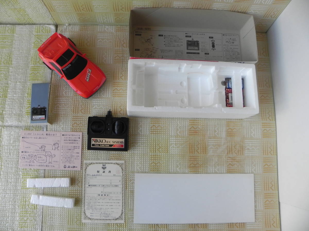 ニッコーラジオコントロール 1/24 トヨタ MR-2ミッドシップ ほぼ未使用