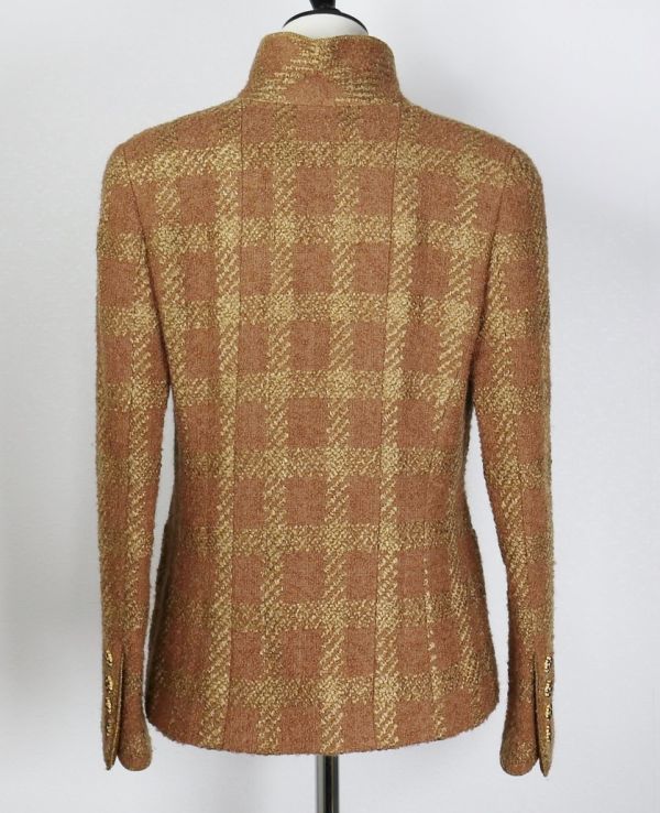 CHANEL 1996年 ヴィンテージ ツイードジャケット グリポアボタン CHANEL ヴィンテージ シャネル 1996年 ツイード ジャケット