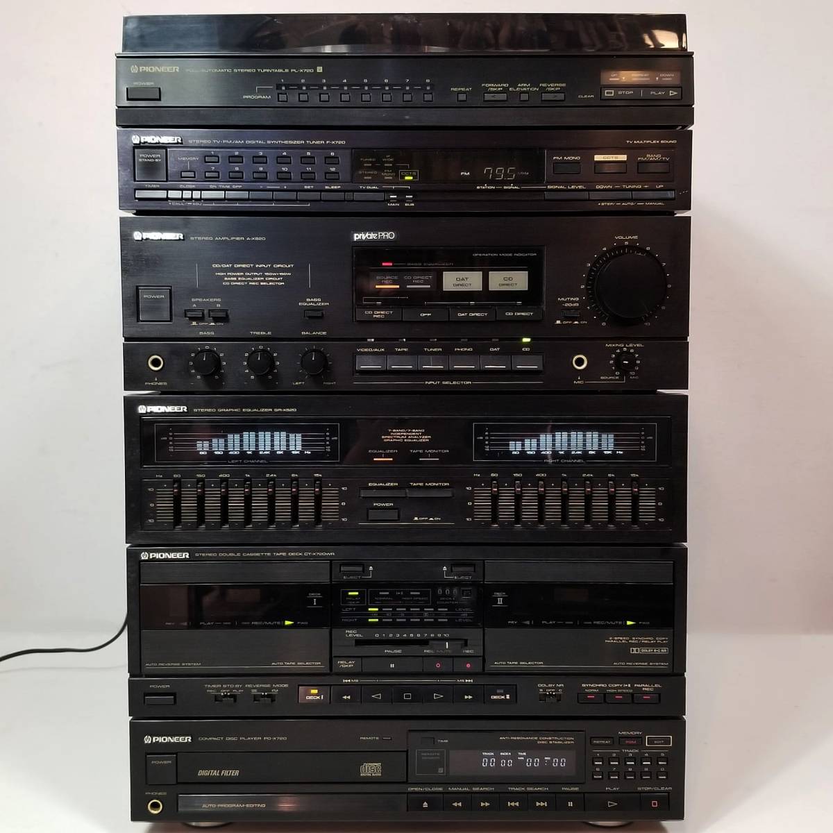 Pioneer コンポセット【ジャンク品】 ジャンク品 パイオニア PIONEER システムコンポ［スピーカー無］アンプ