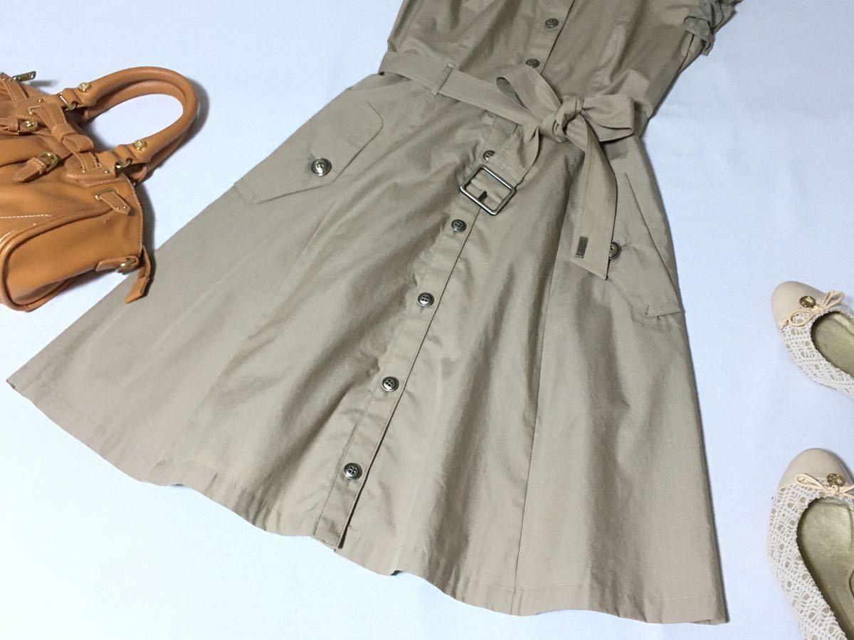 美品 バーバリーブルーレーベル チェック ワンピース 38 秋冬2点 
