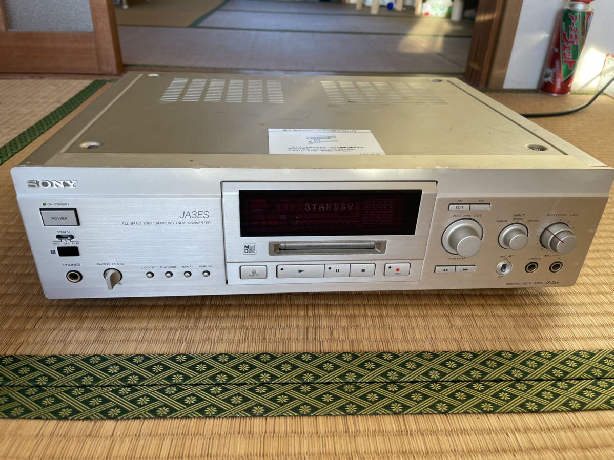 SONY MDデッキ MDS-JA3ES ジャンク 店舗用 ジャンク品 オーディオ機器 MDデッキ SONY MDS-JA3ES ソニー