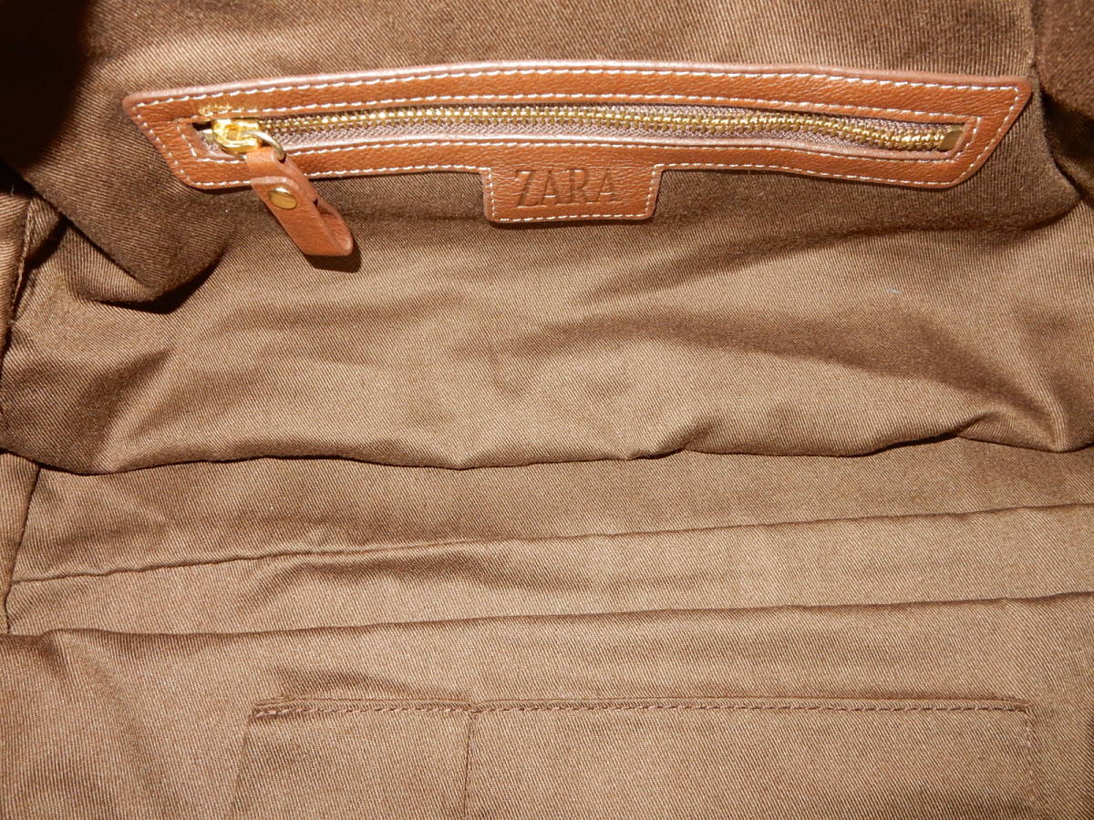 本革☆ZARA(ザラ)☆A4対応☆肩掛けOK☆レザーボストンバッグ 本革☆ZARA(ザラ)☆A4対応☆肩掛けOK☆レザーボストンバッグ