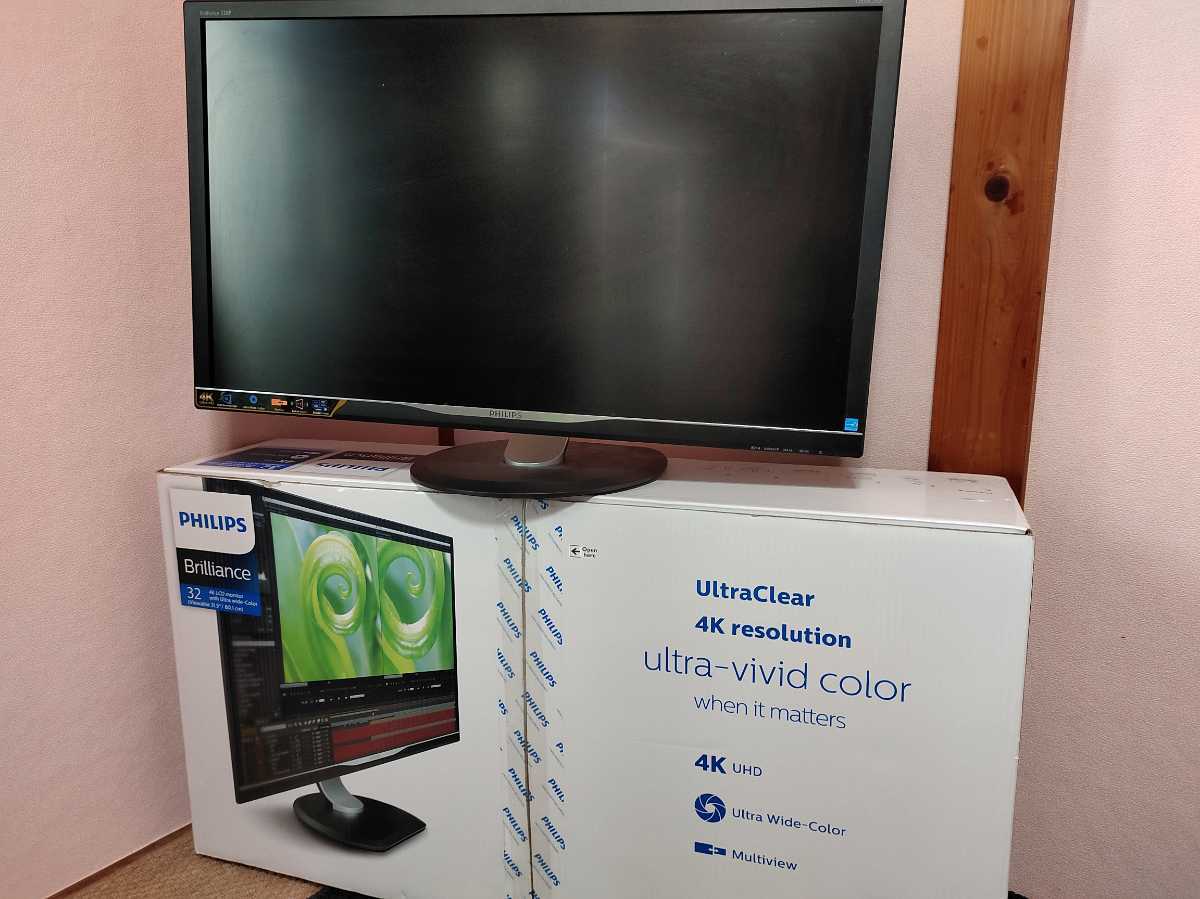 PHILIPS 328P6VJEB⁄11 ディスプレイ 液晶モニター : モニター 4K 32 