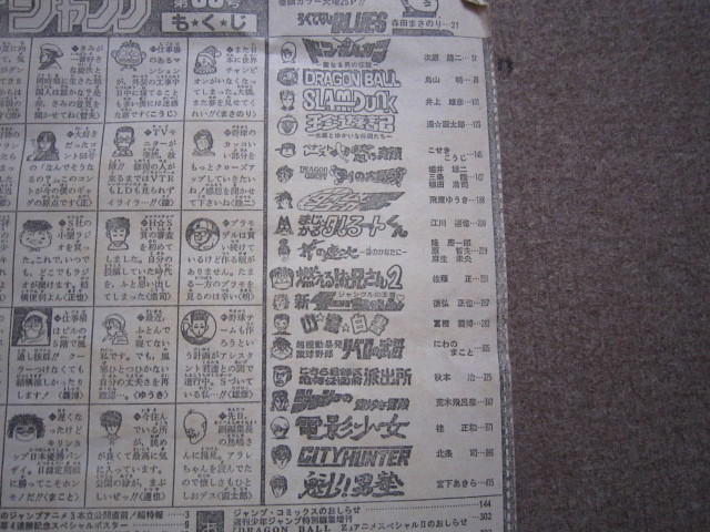 1991年30号 週刊少年ジャンプ 創刊23周年記念号⁄ろくでなしBLUES連載