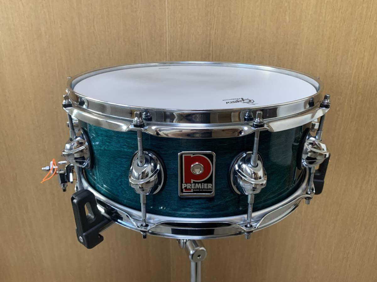 送料無料 美品 PREMIER GENISTA 2045 14x5.5 プレミア ジェニスタ バーチ スネア ドラム dw プレミヤ