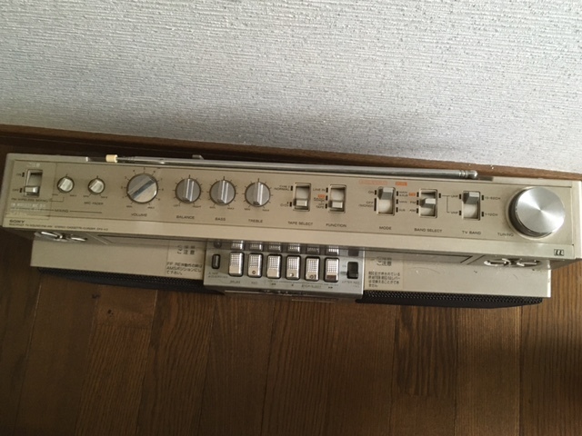 SONY ZILBA'P CFS-V3 昭和レトロラジカセ FM/AM ステレオ カセット