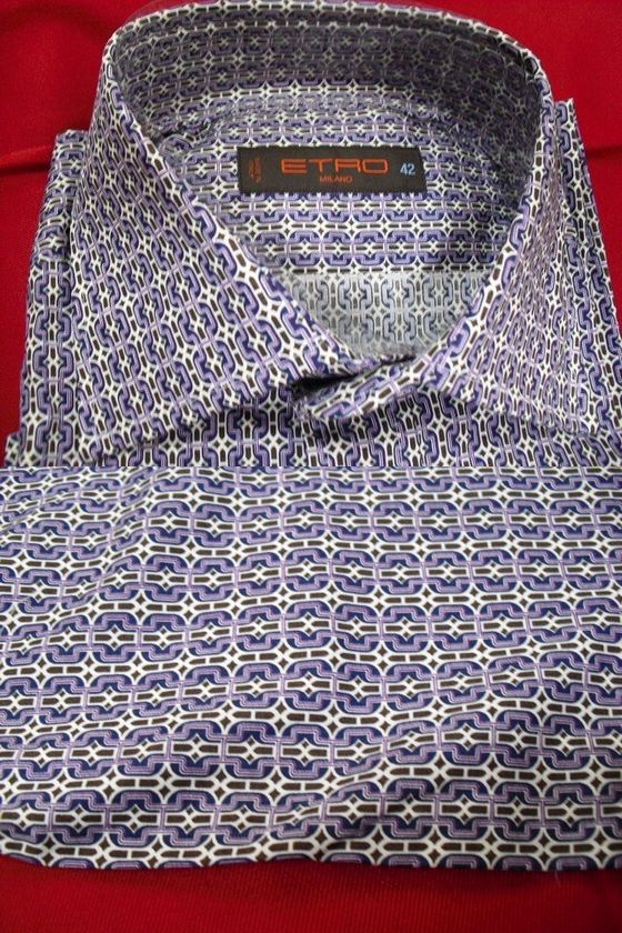 □エトロ ETRO □ 高級デザインシャツ□イタリー□定3.8万 美