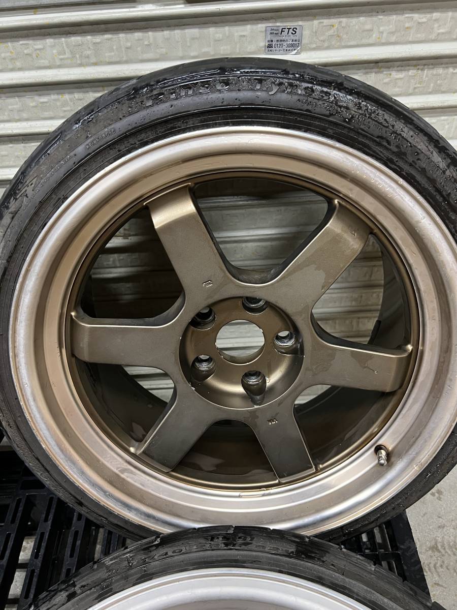 ☆極太 深リムホイール 18インチ 9J＋15 2本 10J＋15 2本 PCD114.3-5穴  