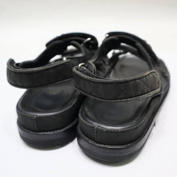 CHANEL サンダル G31463 ラムスキン ブラック 38C CHANEL