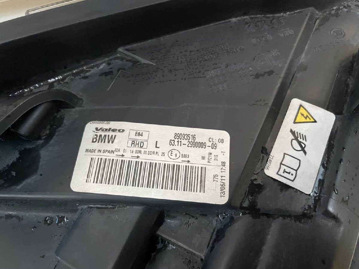H23年 ABA-VL18 E84 BMW X1 左ヘッドライト HID 中古品 即決 92584 220805 TK 車内在庫 BMW X1 E84 sDrive18i&frasl;ABA-VL18[6万キロ&frasl;2011年式(平成23年)]の買取査定価格 3シリーズ 福岡