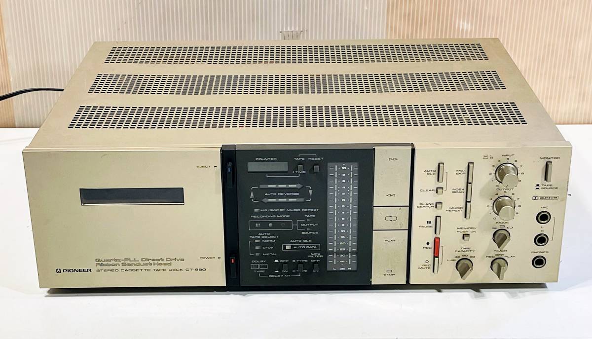 【希少】 PIONEER CT-980 ステレオカセットデッキ ジャンク 希少】 PIONEER CT-980 ステレオカセットデッキ ジャンク 希少