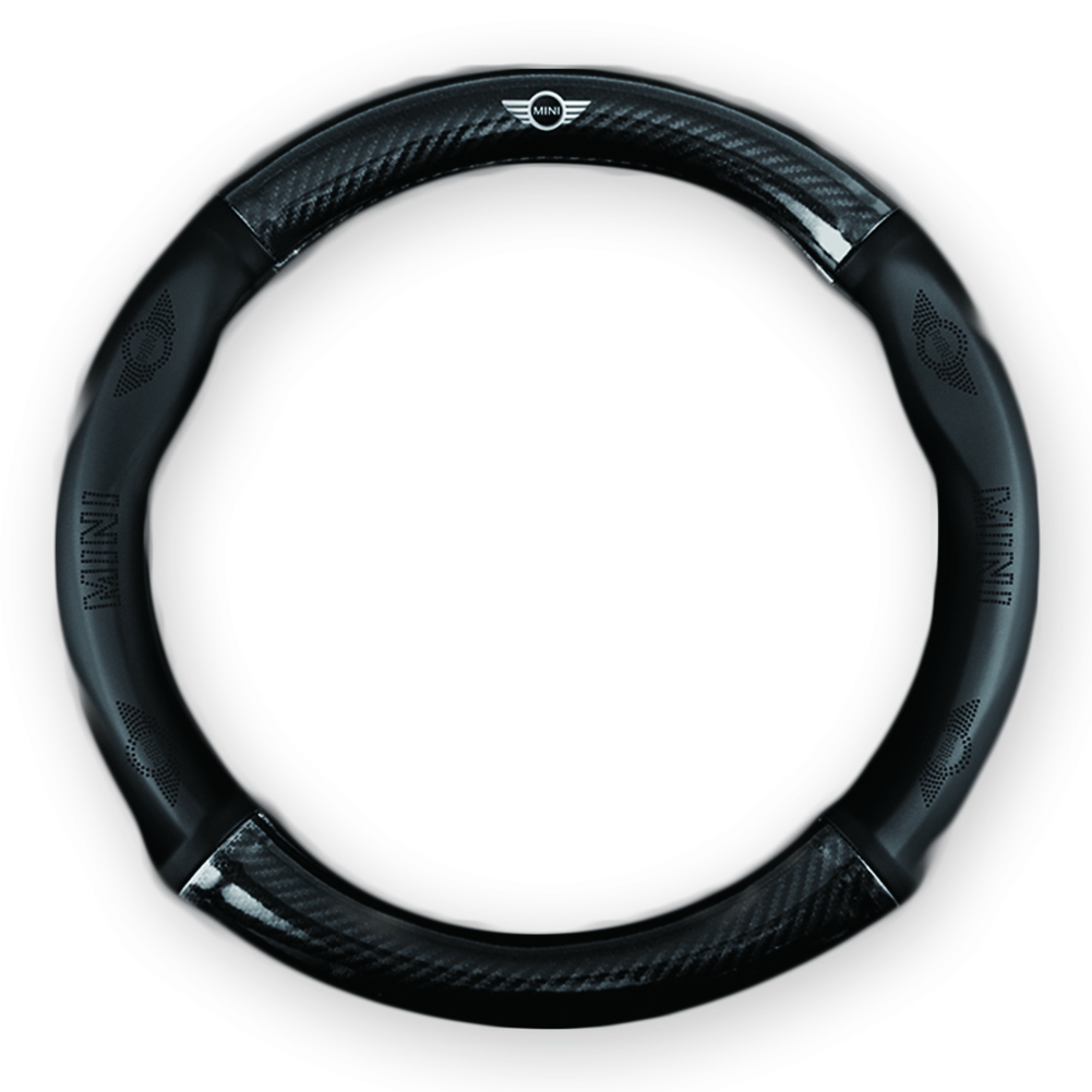 驚きの破格値，2025 ミニ mini Cooper ハンドルカバー カーボン/レザー 車内装 3色 Mサイズ 刺繍(ハンドルカバー)｜売買されたオークション情報、yahooの商品情報をアーカイブ公開 - オークファン ハンドルカバー