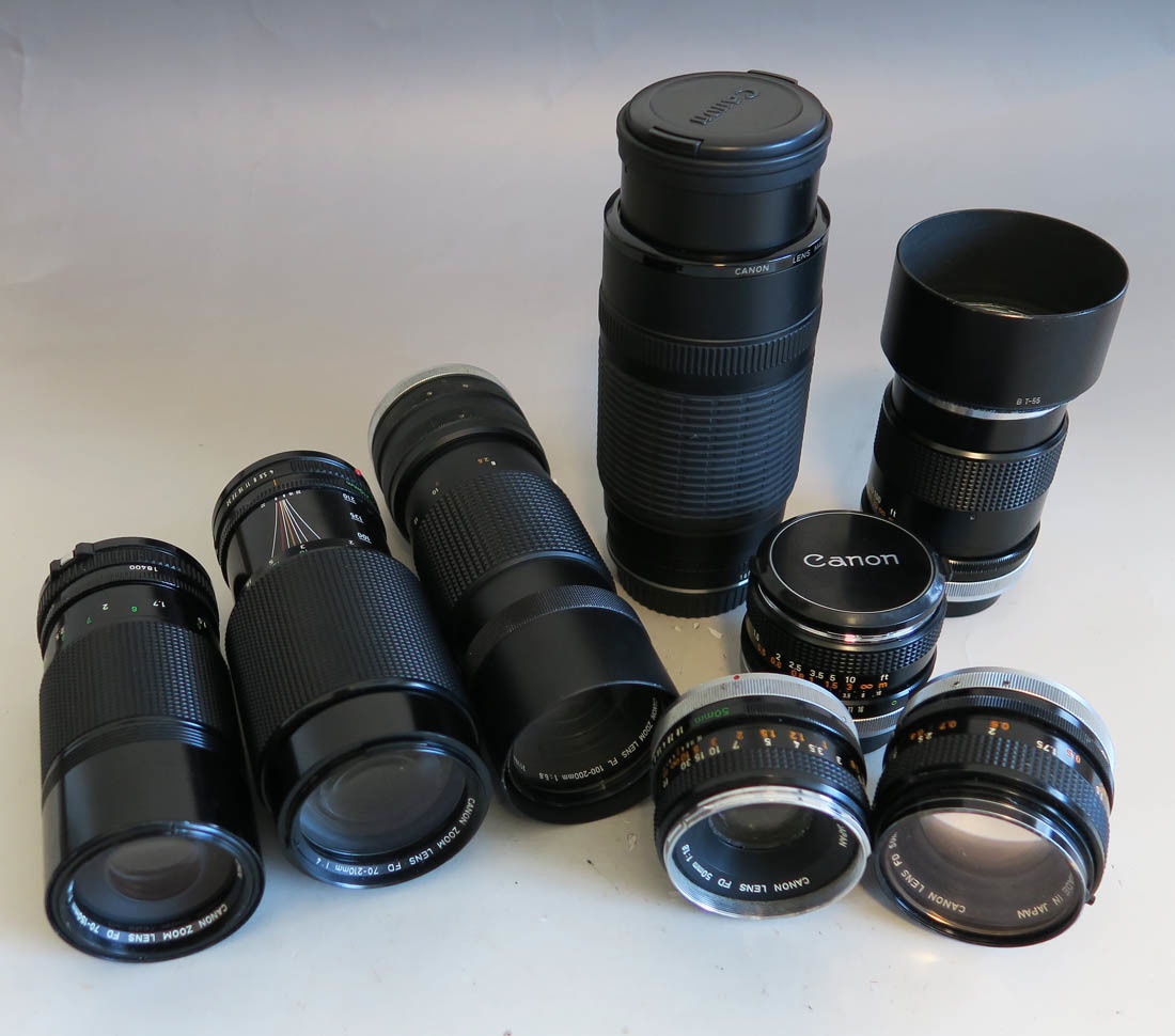491　■Canon 製品　レンズまとめて（FD 135mm/FD 50mm/FD 28ｍｍ他）　動作未確認　ジャンク扱い 1円～
