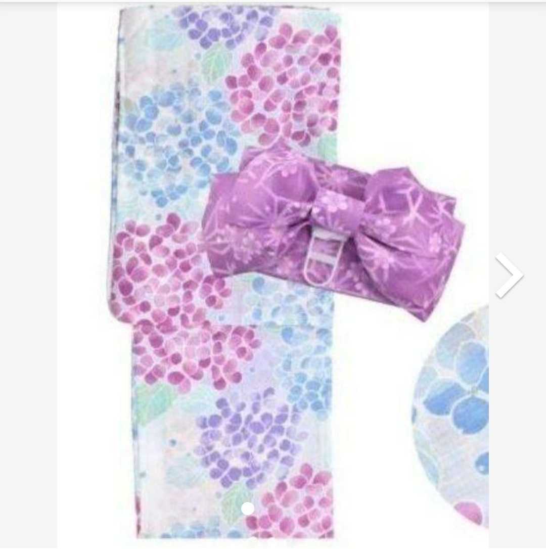 ◇ノー皺加工最高級カルキュロ◇変わり織り菊古典あじさい可憐浴衣