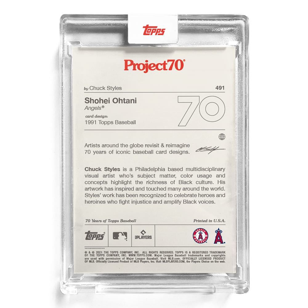 Topps Project70 491 大谷翔平 Shohei Ohtani ゴーストオブツシマ MVP