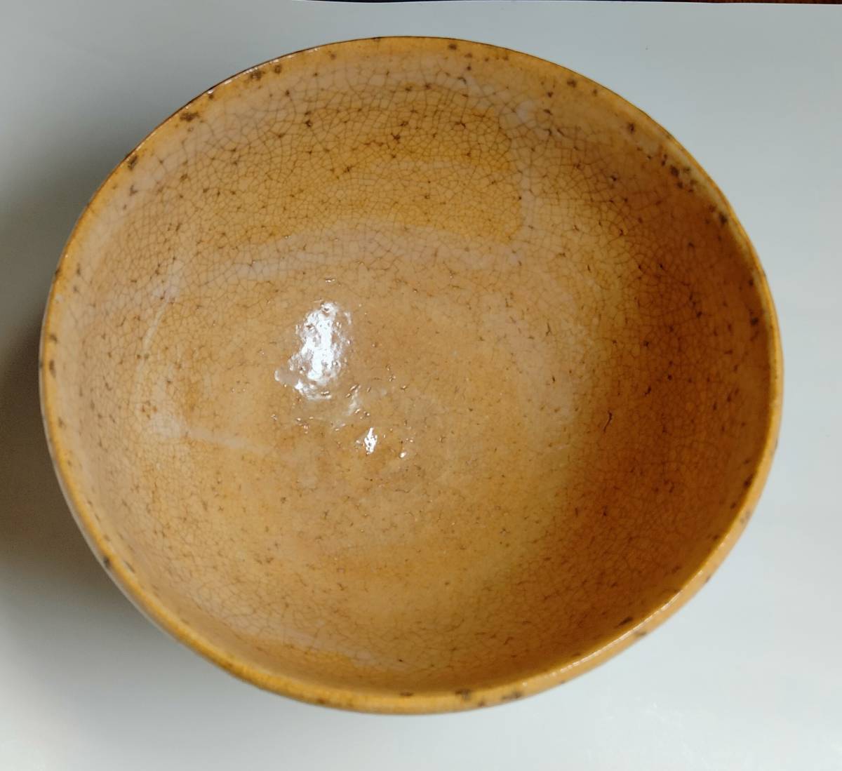 草胆庵 植草達郎 萩焼 茶盌 共箱共布 抹茶碗 抹茶茶碗 茶道具 茶器 食器 萩焼 茶道具 B590b「萩 茶盌 茶器 抹茶茶碗 茶碗」植草達郎作 共箱共布