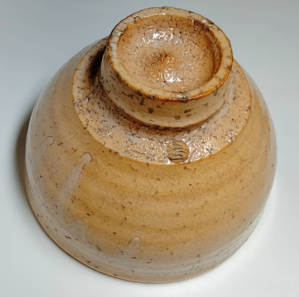 萩焼 茶道具 B590b「萩 茶盌 茶器 抹茶茶碗 茶碗」植草達郎作 共箱共布