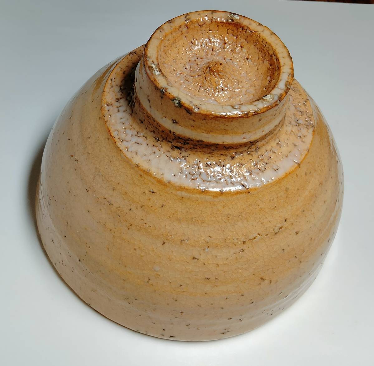 草胆庵 植草達郎 萩焼 茶盌 共箱共布 抹茶碗 抹茶茶碗 茶道具 茶器 食器 萩焼 茶道具 B590b「萩 茶盌 茶器 抹茶茶碗 茶碗」植草達郎作 共箱共布