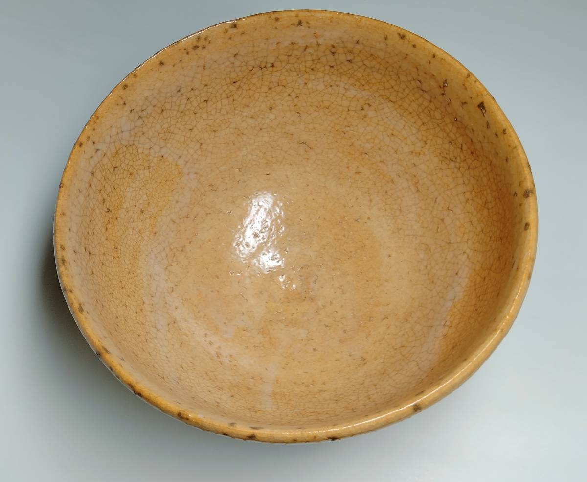 萩焼 茶道具 B590b「萩 茶盌 茶器 抹茶茶碗 茶碗」植草達郎作 共箱共布
