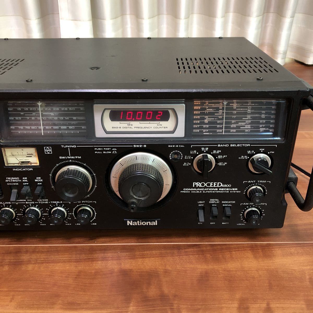 ⁄ National PROCEED ナショナル BCLラジオ RJX-4800 10バンド 中古 FM