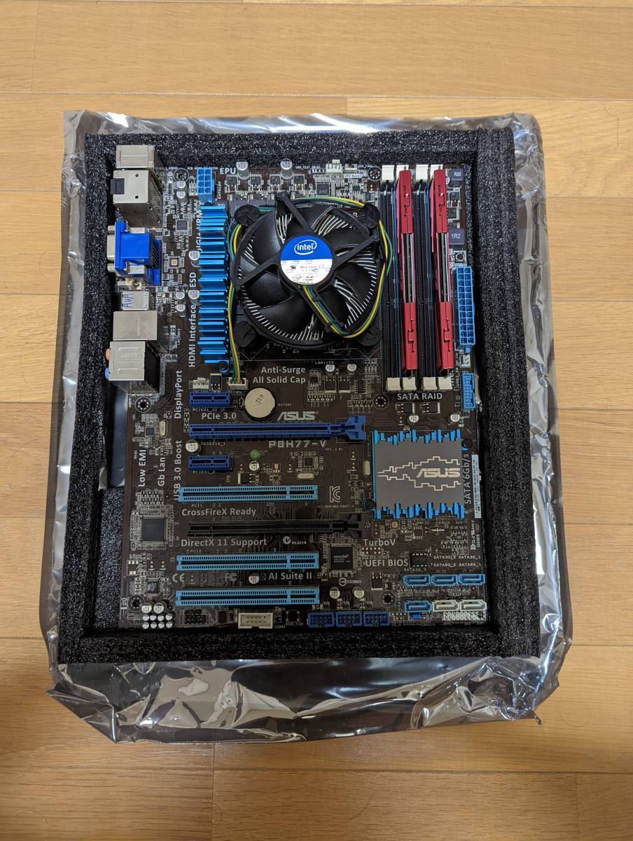ASUS P8H77-V + Intel Core i5 3570k + メモリ8GB CPUクーラー付き