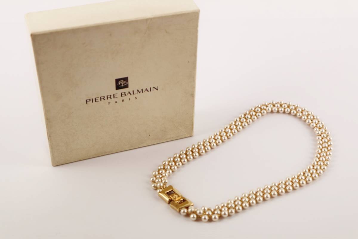 Pierre Balmain ピエールバルマン BALMAIN - PIERRE パール ゴールド 