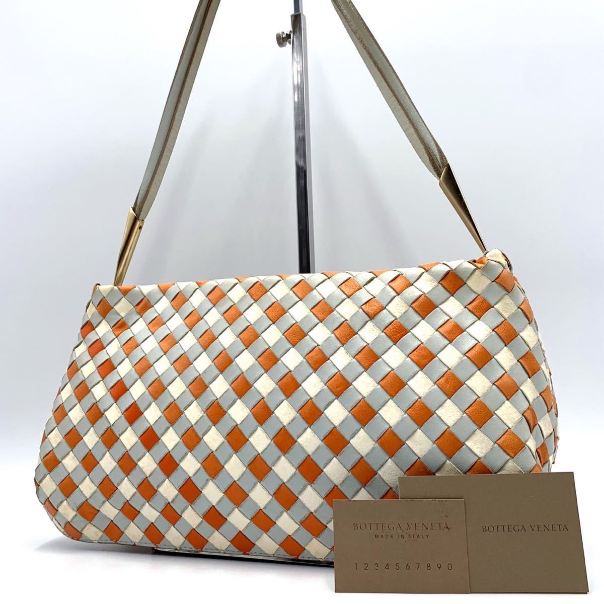 1円 超美品○BOTTEGA VENETA ボッテガヴェネタ○イントレチャート 
