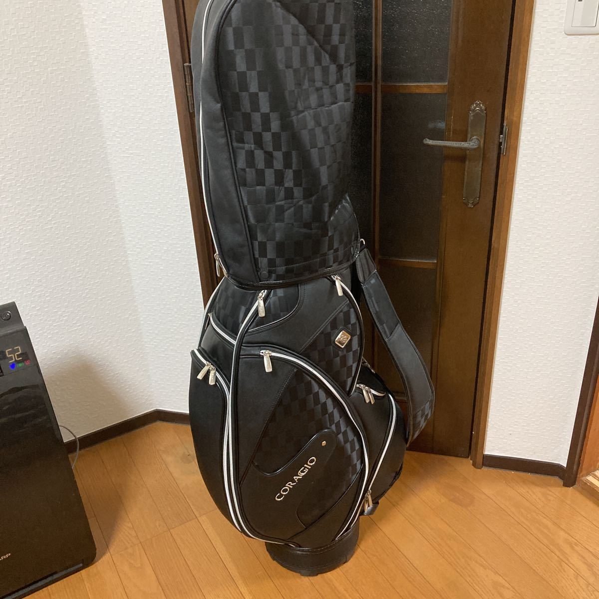 coraggio コラッジオ キャディバッグ ゴルフバッグ ブラック キャディ