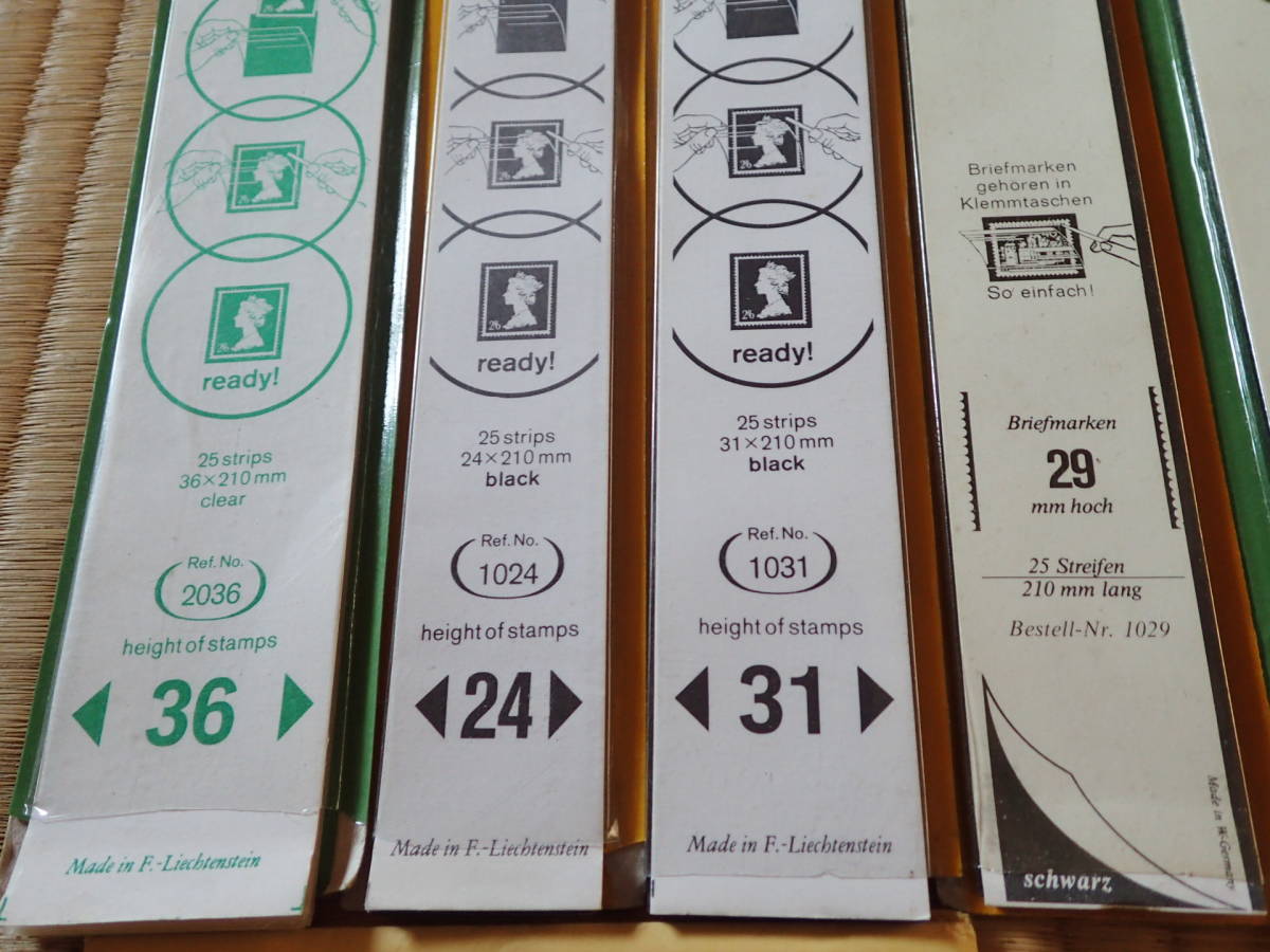 ☆1円～切手収集用品・マウント・HAWID ハウイド・収納ケース付・お