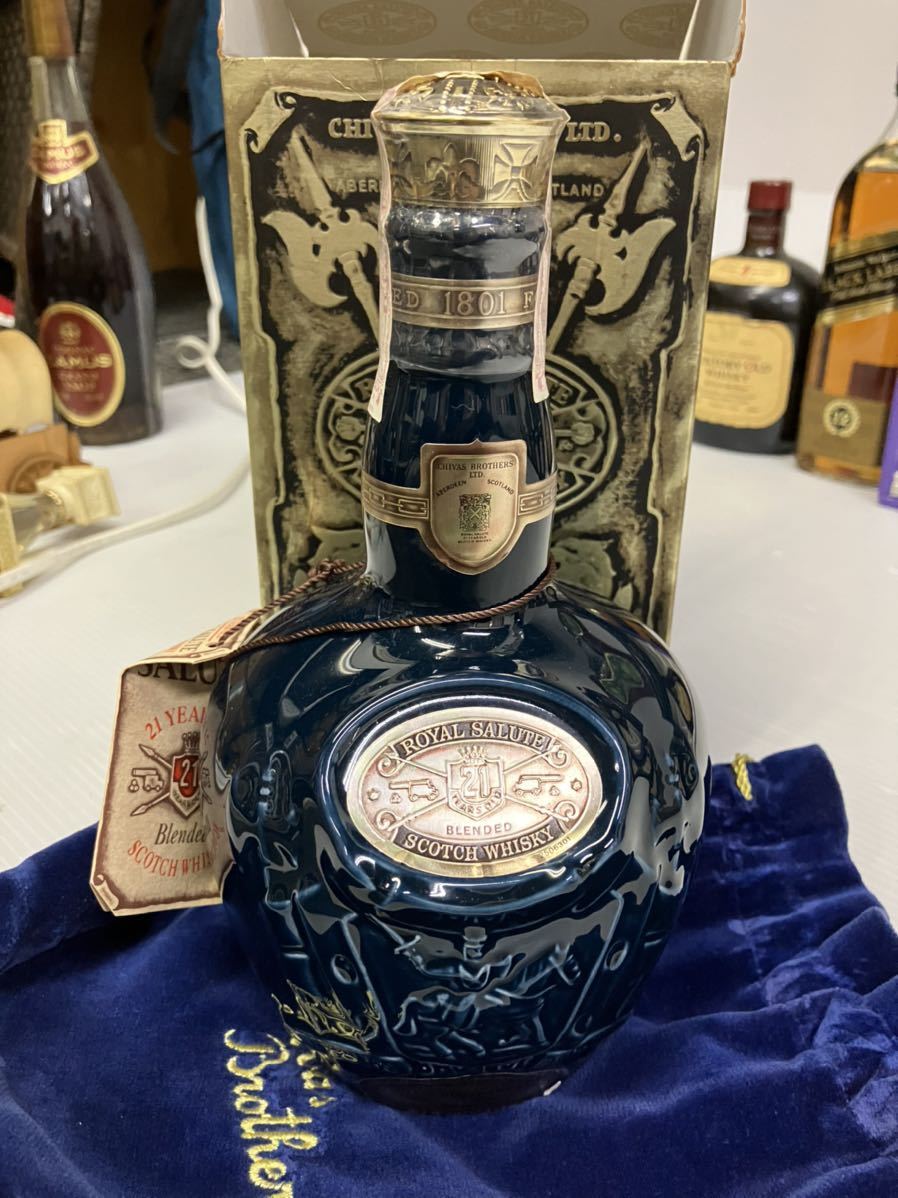  SALUTE 21 スコッチ (ロイヤルサルート21年、未開封箱付) 未開封 箱付き ロイヤルサルート ROYAL SALUTE 21スコッチウイスキー