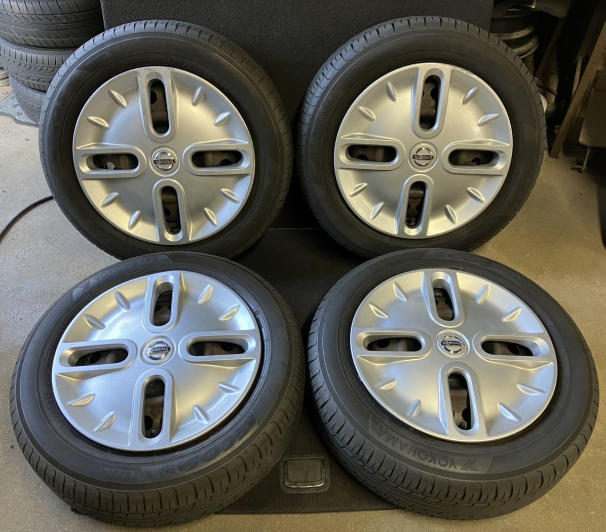 2021年製YOKOHAMA付 キューブ 175/65R15 5.5J 4穴 PCD100 ハブ径60