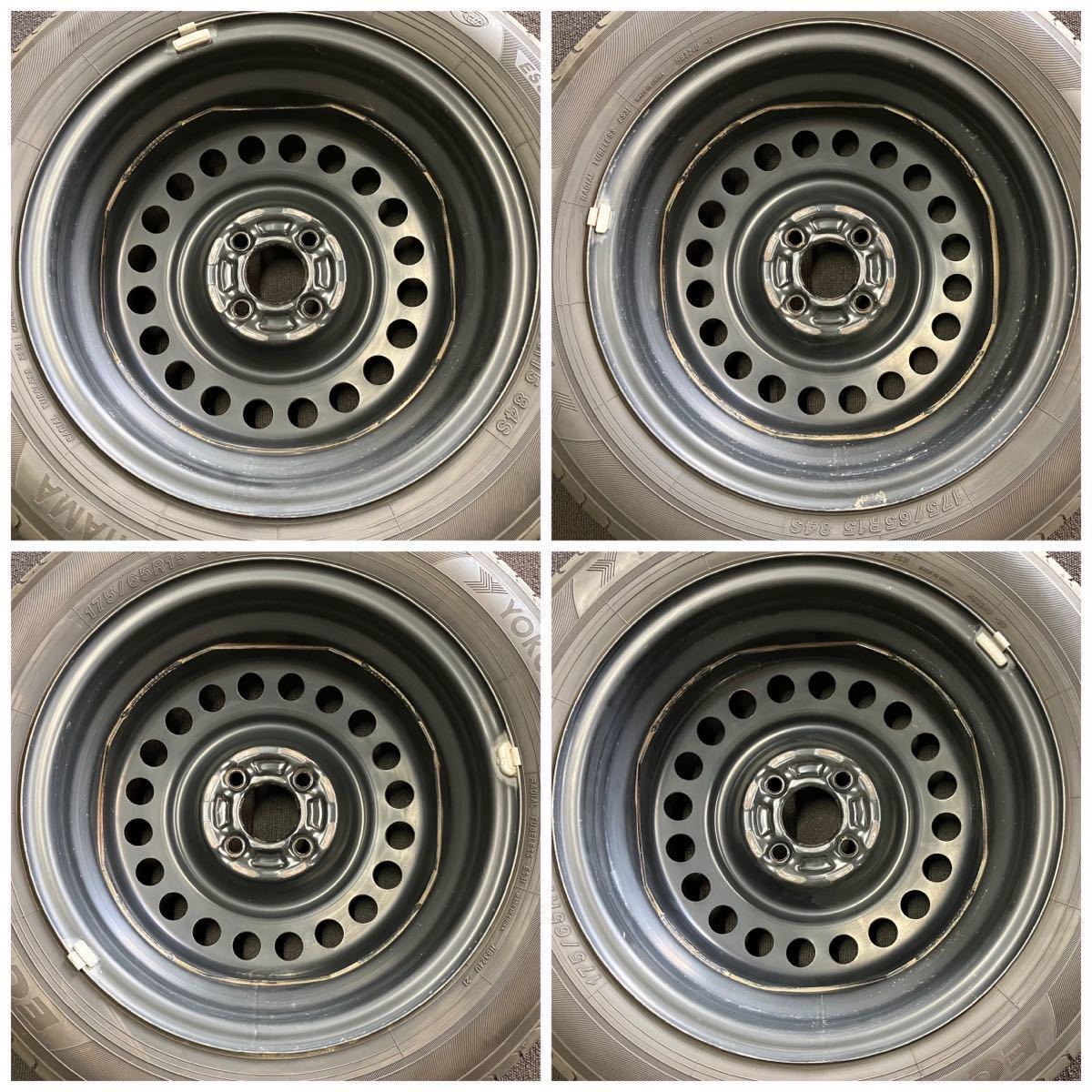 2021年製YOKOHAMA付 キューブ 175/65R15 5.5J 4穴 PCD100 ハブ径60