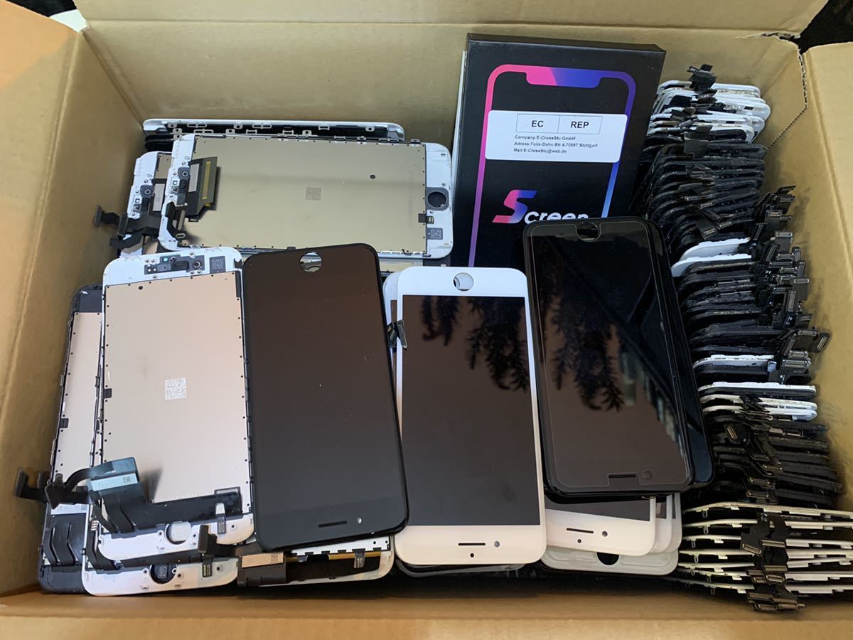 液晶パネル 純正・ガラスほぼ無傷iPhone 画面（ジャンク Pro 0