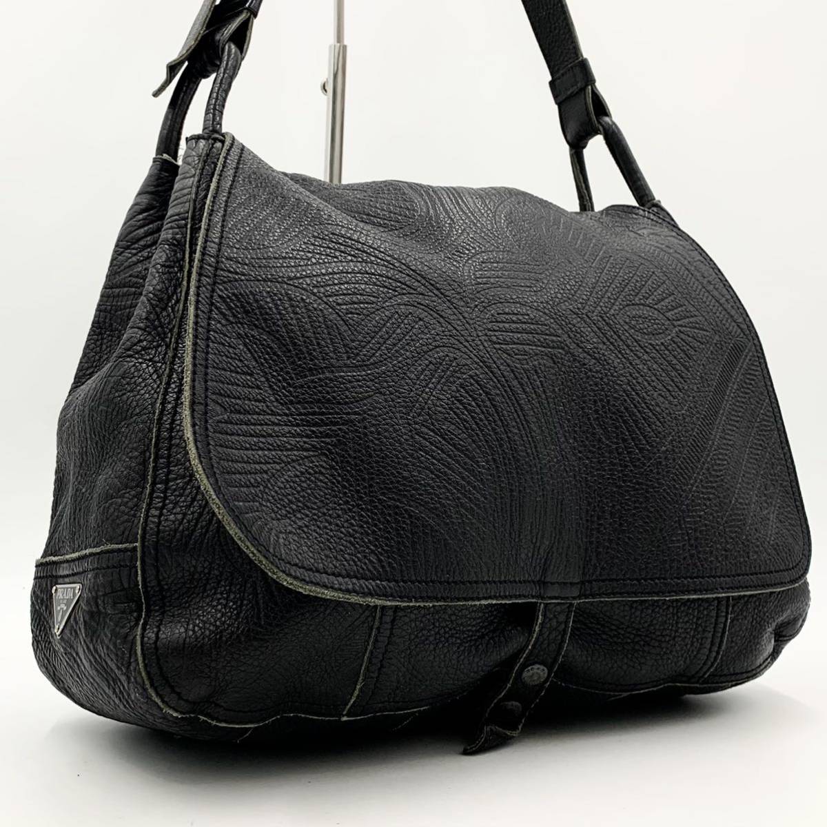 1円~ 超希少 PRADA プラダ ワンショルダーバッグ トートバッグ 三角 