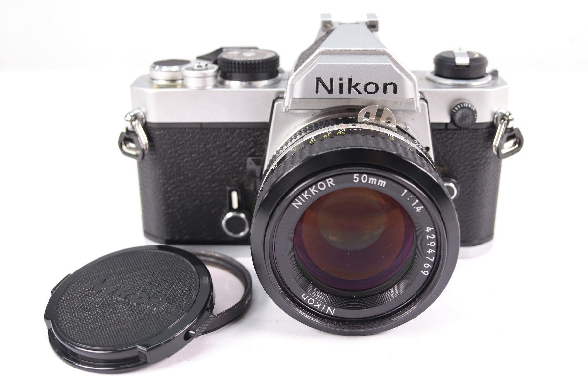 Nikon FM ニコン フィルムカメラ 一眼レフ | – シルバー ボディ + にっ