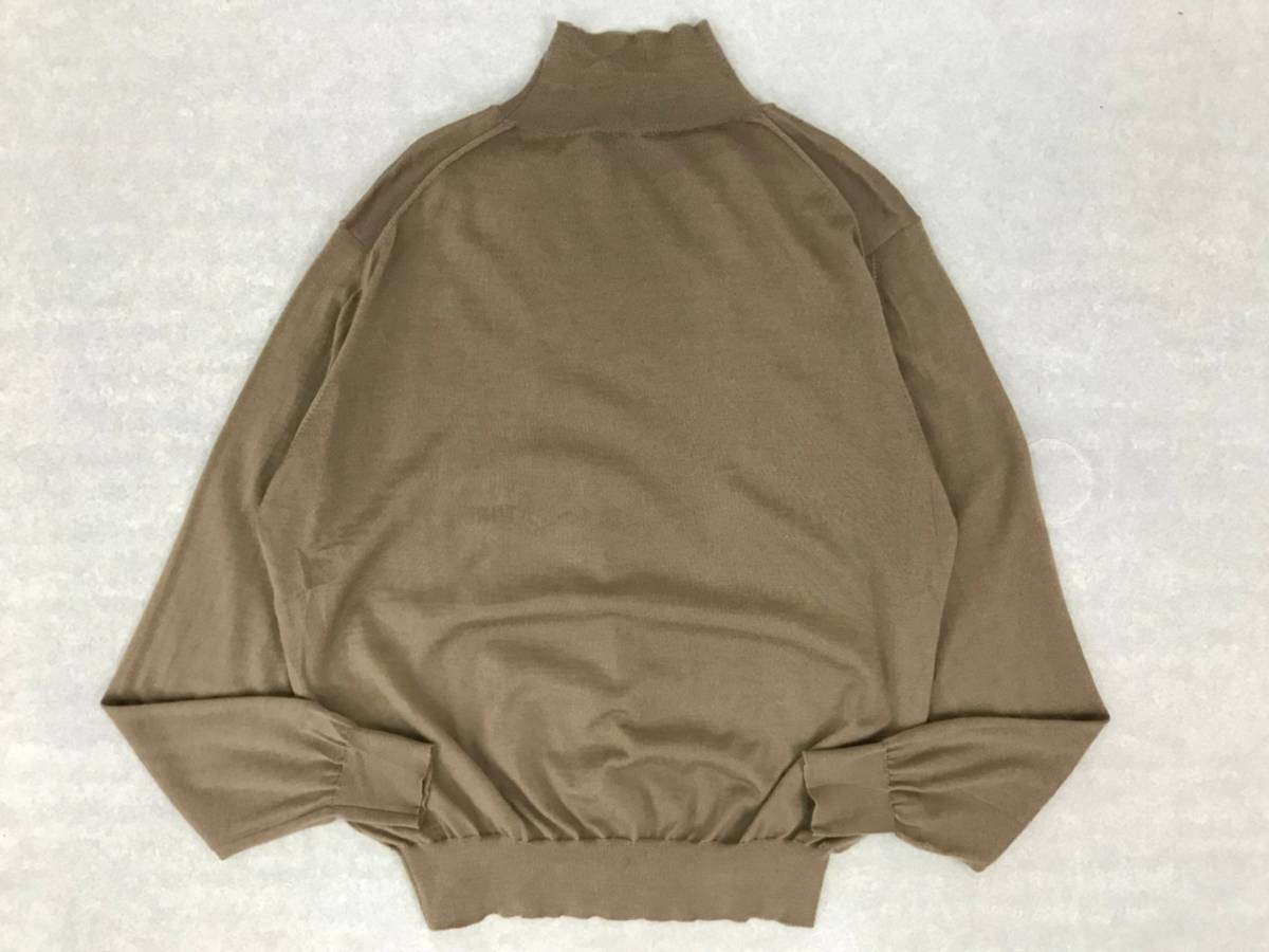 タートル whyto ホワイト カシミヤ シルク カラー ブロック 