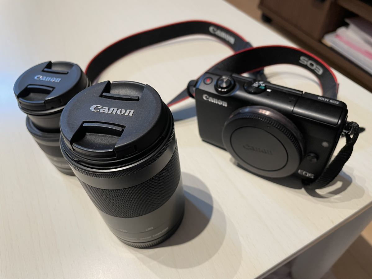 Canon EOS M100 ミラーレス一眼カメラ 15-45mm 3.5-6.3 、55 Canon EOS M100 ミラーレス一眼カメラ 15-45mm 3.5-6.3 、55
