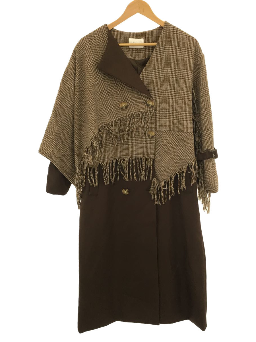 超希少 M.&KYOKO 幾何学的 マルチカラー ニットコート サトウ繊維エム