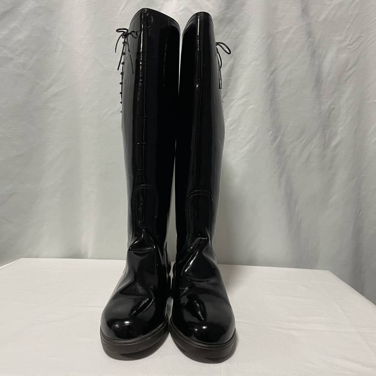 Salvatore Ferragamo サルヴァトーレフェラガモ ロングブーツ パテント  