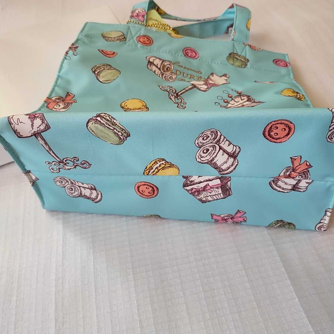 ☆新品タグ付☆【LADUREE ラデュレ 】水色系トートバッグ☆キー