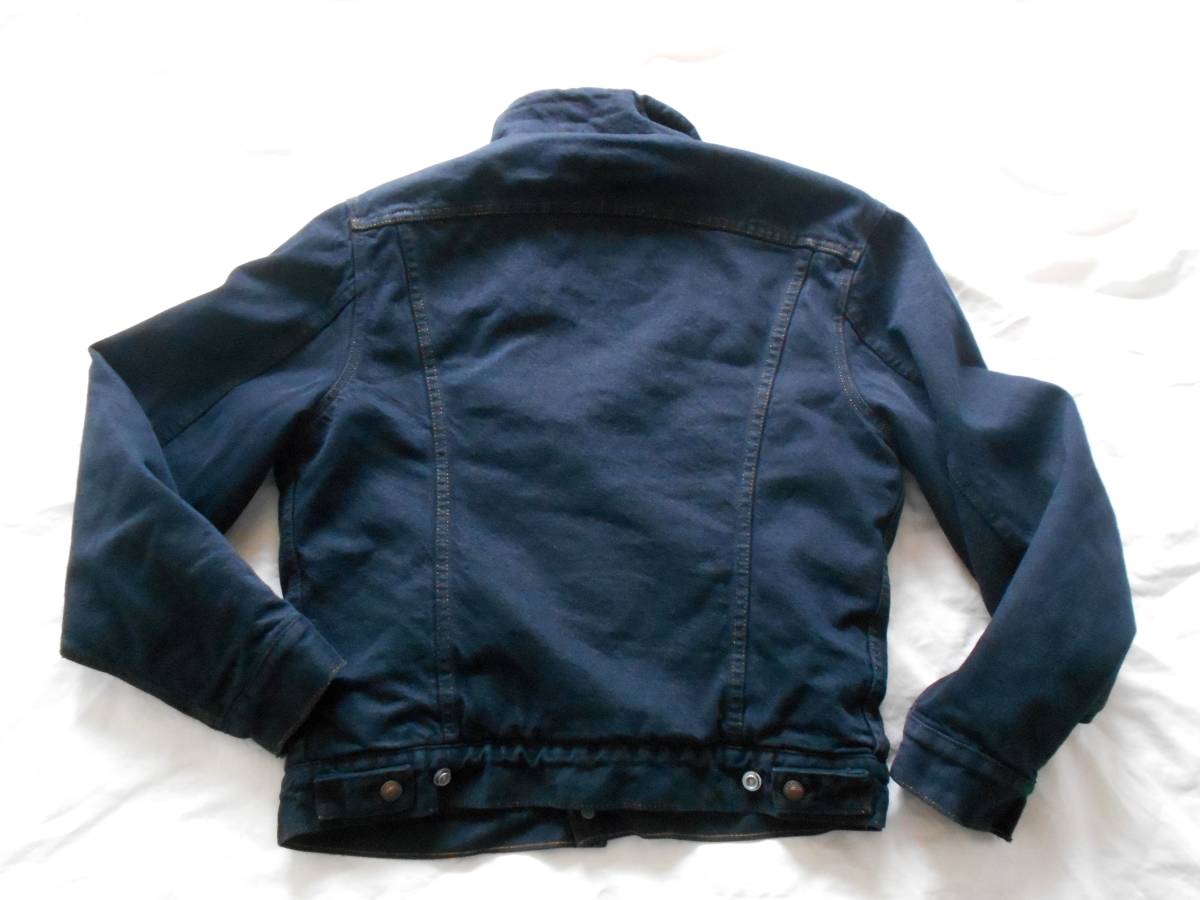 ビンテージ リーバイス Levi’ｓボア黒デニムジャケット ３８R　先染め USA製 リーバイス Levi's 古着 ジャケット黒 Levi ボアGジャン&frasl;M&frasl;デニムボアジャケット&frasl;BLK