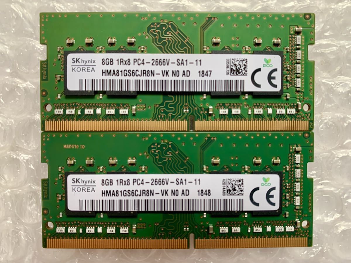 SK DDR4 PC4-21300 16GB hynix 8GB HYNIX 2666MHZ SO-DIMM Memory