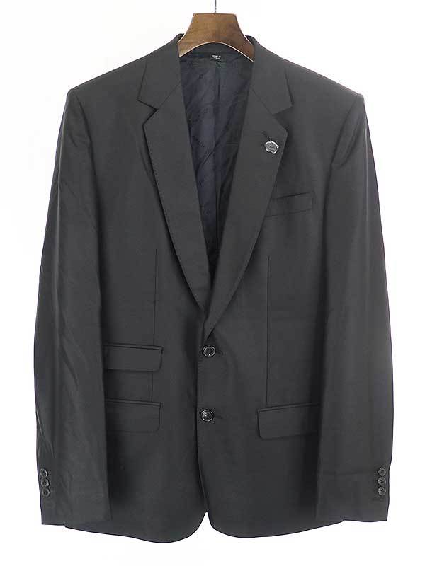 VIKTOR & ROLF Monsieur ヴィクターアンドロルフムッシュー シルク混ウールセットアップスーツ ブラック サイズ:46 メンズ