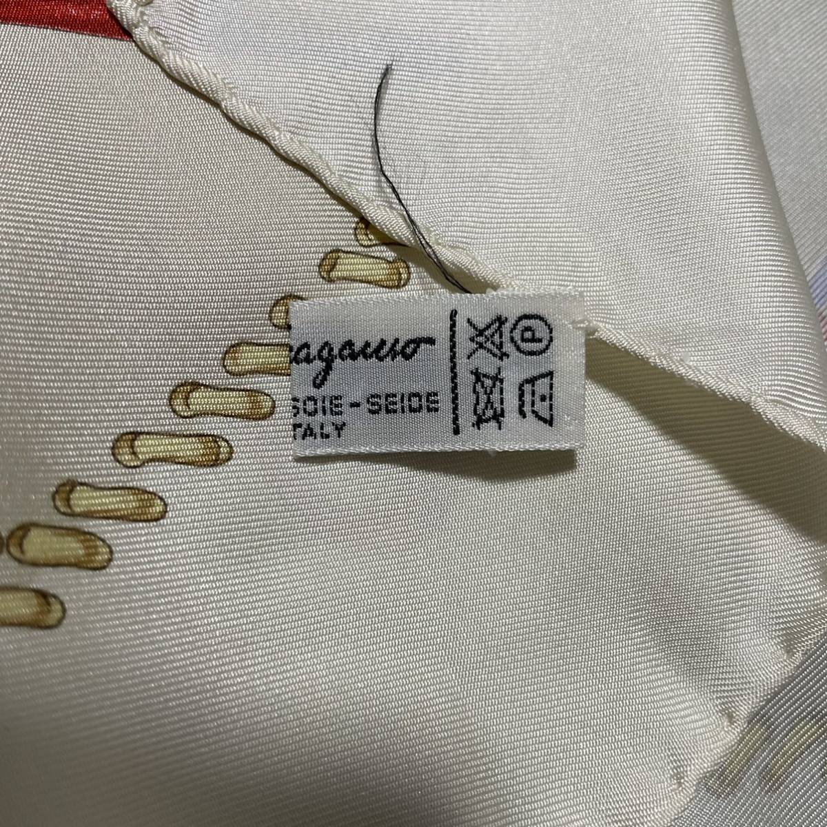 フェラガモ　Ferragamo スカーフ　シルクシルクスカーフ エルメス Salvatore Ferragamo フェラガモ フェラガモ) グリーン [並行輸入品]