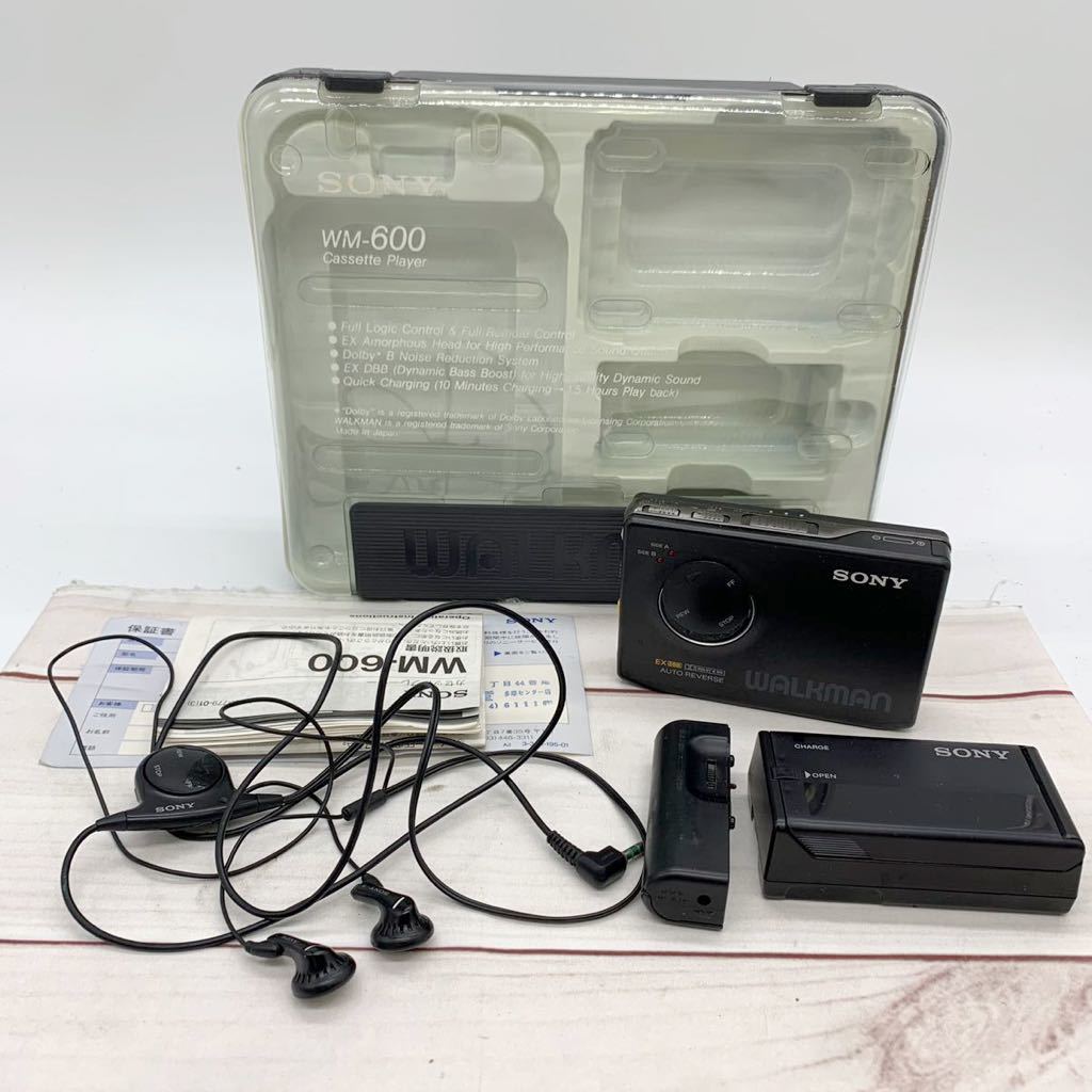 全国無料，品質保証 ML2877-1 未 SONY WALKMAN WM-600 ヘッドホン 充電器 箱付き カセットプレイヤー ウォークマン ソニー(再生専用)｜売買されたオークション情報、yahooの商品情報をアーカイブ公開 - オークファン 再生専用