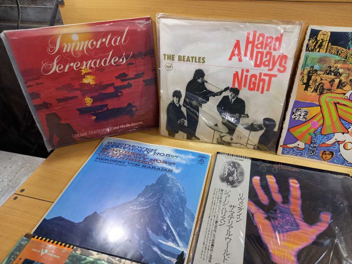 【ジャンク】Beatles等レコード　まとめ売り　40枚程度 まとめ売り ジャンクBeatles等レコード BEATLES THE 40枚程度 適当な
