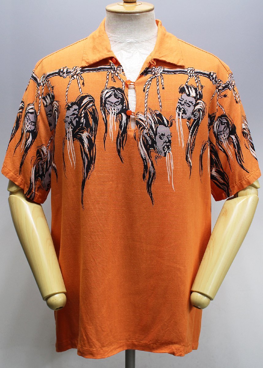 格安，新品 STAR OF HOLLYWOOD スターオブハリウッド レーヨンプルオーバーシャツ &ldquo;SHRUNKEN HEAD&rdquo; SH38623 size L / シュランケンヘッド(Lサイズ)｜売買されたオークション情報、yahooの商品情報をアーカイブ 男性用