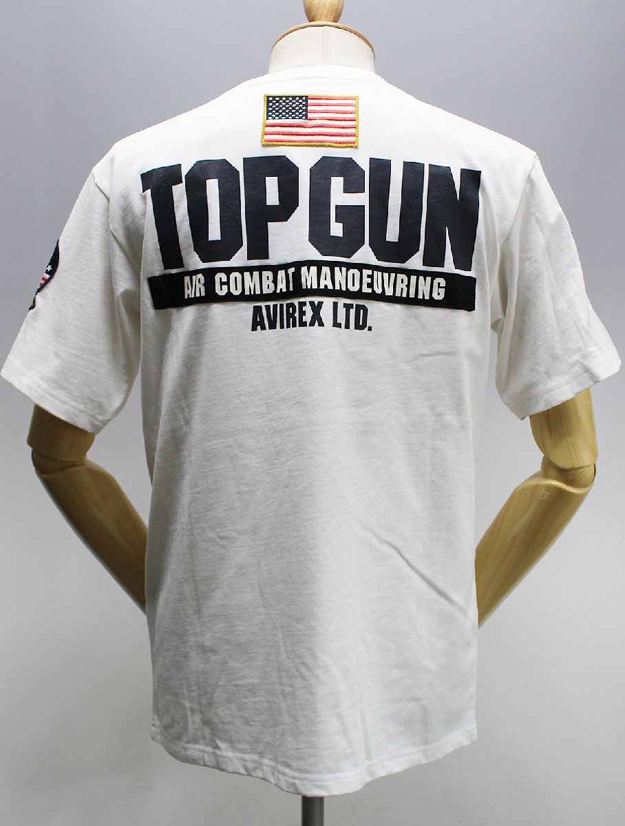 AVIREX アヴィレックス TOP GUN PATCH & PRINT TEE / トップガン パッチ&プリントTシャツ 6123462