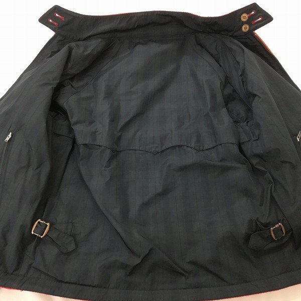 BARACUTA メンズ バラクータ ゴートスキン バーク Crouka／クローカ C467c [秋冬][人気] BARACUTA バラクータ HARRIS TWEED G-9 38 レッド ダークグリーン系 ZBG895 リバーシブル 長袖 | アウター R